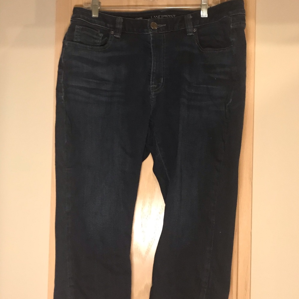 Lane Bryant Straight Leg, Dark Jean Capris size 18
